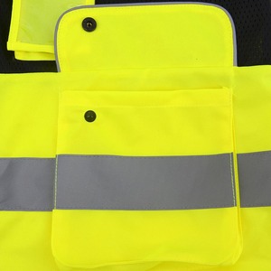 Fabricación de logotipo personalizado, ropa de trabajo de alta visibilidad, chaleco de trabajador de la construcción, chaqueta de seguridad, chaleco de seguridad reflectante AMARILLO - Product Image 6