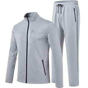 Conjunto de chándal de dos piezas con capucha y pantalones deportivos de entrenamiento para hombre, conjunto de chándal con cremallera de alta calidad para hombre - Product Image 6