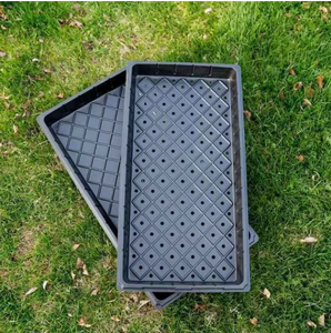 ถาดเพาะเมล็ดไมโครกรีนสีดำแบบแบนสำหรับขายส่ง ถาดปลูกพืชไฮโดรโปนิกส์แบบมีรู ทำจากพลาสติกโพลีเรซิน แข็งแรง ทนทาน ย่อยสลายได้ทางชีวภาพ - Product Image 5