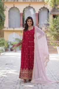 Indian Exclusive Premium Trendy Fashionable Latest Exclusive Gown <b>Party</b> wear Wedding Engagement Wear Most Trendy in Export - Product Image 5