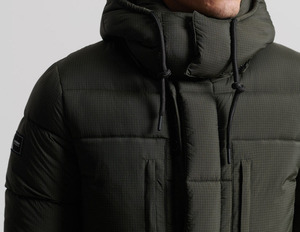 Blousons matelassés imperméables à col montant en toile personnalisée, 550 g/m², polyester, mariage, unisexe, style streetwear - Product Image 5