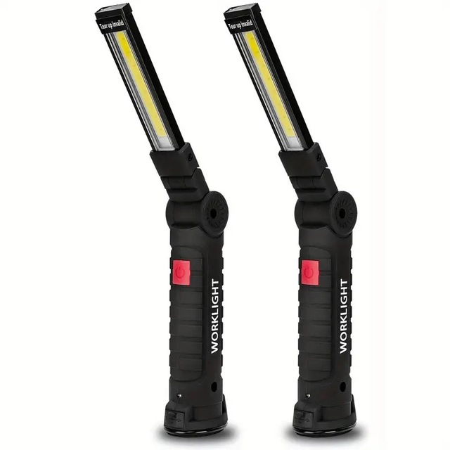 Rechargeable Magnetic LED Work Light 360 Degree Rotatable Handheld Flashlight for Bright and Versatile Illumination