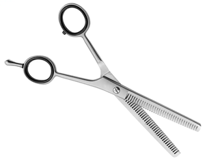 Poignée en acier inoxydable de conception unique personnalisée ciseaux amincissants de coiffeur vis réglable - Product Image 4