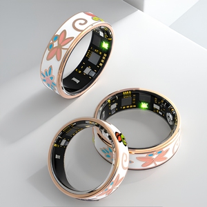 2026 Stainless Steel Smart Health Ring App Control IOS Sleep Monitoring Alarm <b>Clock</b> <b>Heart</b> Rate Fitness Tracker - Product Image 1