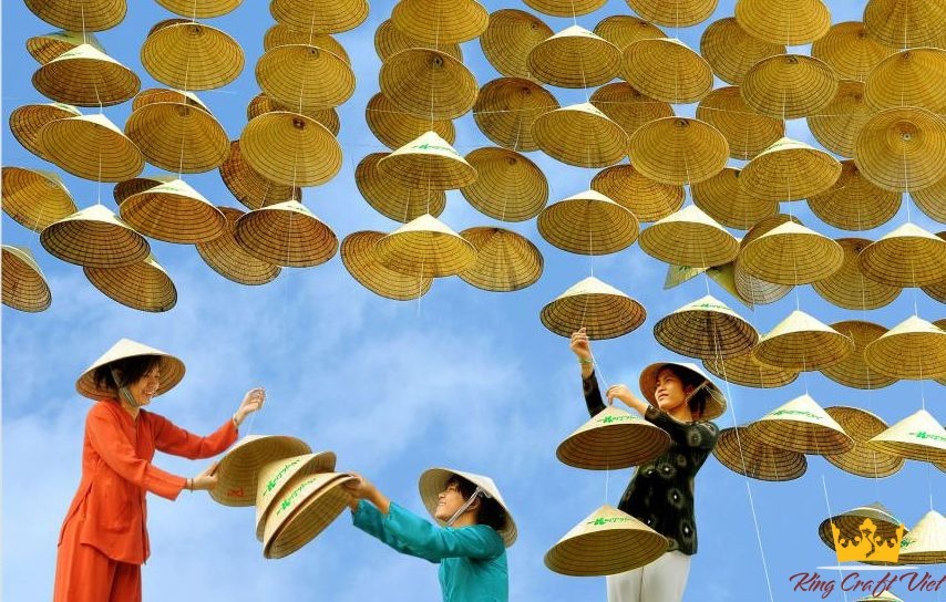 Chapeau De Soleil En Bambou Chinois Vintage - Large Bord Asiatique Pour Plage, Jardin, Pêche Et Photographie