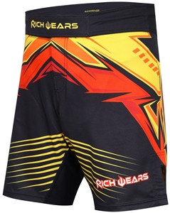 คุณภาพสูงที่กําหนดเองระเหิดโลโก้BJJไม่มีGi MMAต่อสู้กางเกงขาสั้นUFCการฝึกอบรมต่อสู้จัดการJiu Jitsuกางเกงขาสั้นผู้ใหญ่สีดํา - Product Image 3