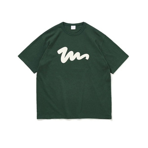 T-shirt imprimé bouffant Streetwear pour hommes personnalisé OEM d'usine T-shirt surdimensionné en coton Chemise à logo en relief 3D - Product Image 6