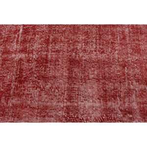 Vintage <b>Red</b> Turkish <b>Wool</b> Rug Large 9x12 Rectangle Area Patchwork Design 10mm Thickness Latex Modern 29 X 39 ft for Hallway Room - Product Image 5