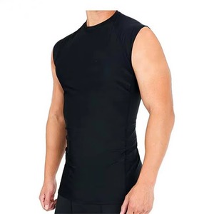 Débardeur de sport tricoté sur mesure, respirant et à séchage rapide, couleur unie, sans manches, pour homme - Product Image 3