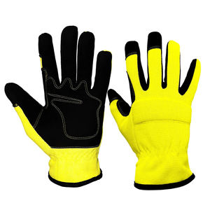 Guantes DE SEGURIDAD amarillos con logotipo personalizado de alta calidad para hombres Guantes de mano protectores para trabajadores mecánicos - Product Image 6