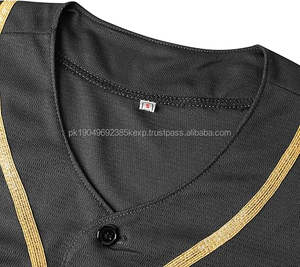 Customizable Button-Down Baseball Jerseys for Adults Unique Design Breathable Feature Made Factory Wear for Baseball Softball - Product Image 4