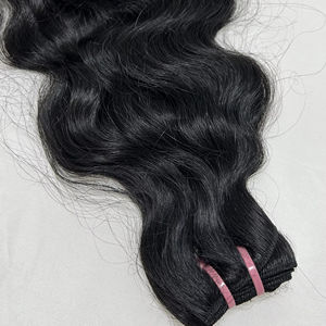 Cheveux indiens vierges Remy, bouclés en forme de temple, 100% tirés d'un seul brin, double trame, non traités, cuticules alignées, mèches de cheveux humains pour tissage - Product Image 1