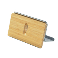 Support pour tablette iPad en bambou SAMDI, fabrication directe, support de bureau pour tablette iPad pour la maison ou le bureau