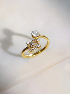 Premium 9K Gold Diamond Polki <b>Ring</b> for Women Vintage Royal Style <b>Indian</b> Bridal Jewelry Wedding Engagement Party Wear Finger <b>Ring</b> - Product Image 2