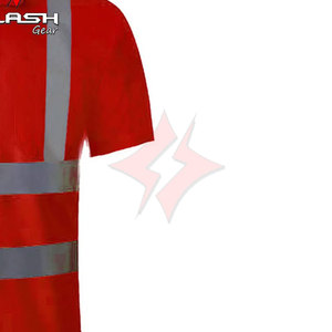 Camiseta Polo de Trabajo Impermeable de Alta Visibilidad para Hombre, ANSI Clase 1, con Franjas Reflectantes de Seguridad, Logotipo Personalizado, Manga Corta para Uso Industrial - Product Image 4