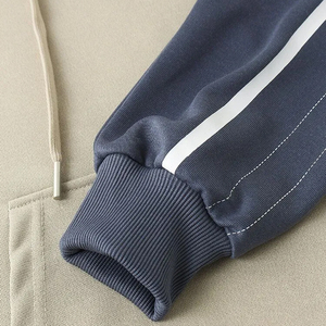 Pull à capuche en molleton de polyester pour hommes avec capuche Hiver Style solide Séchage rapide Sweat à capuche respirant pour hommes - Product Image 3