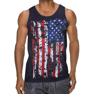 Camiseta sin mangas transpirable con estampado 3D personalizado para hombre, camiseta de gimnasio de verano de secado rápido Premium, camiseta sin mangas con estilo informal de algodón 100% - Product Image 1