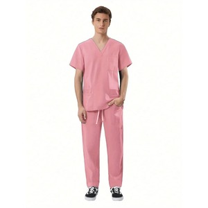 ชุดเสื้อแขนสั้นผ้าฝ้ายชุดยูนิฟอร์มพยาบาลทางการแพทย์สำหรับพยาบาลแพทย์ - Product Image 3