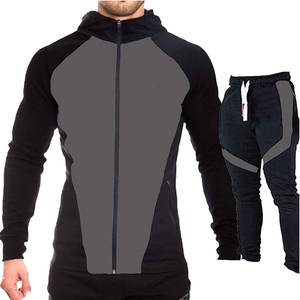 Conjunto Deportivo de 2 Piezas Unisex de Primera Calidad, 100% Algodón, Resistente al Viento, para Invierno, Ecológico, Estampado, para Hombre, Superventas - Product Image 1
