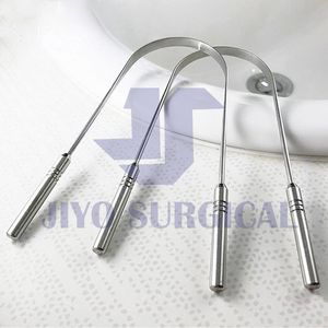 Grattoir de nettoyage de langue buccale en acier inoxydable pour une haleine fraîche et une hygiène buccale Outil de nettoyage de langue réutilisable pour adultes - Product Image 6