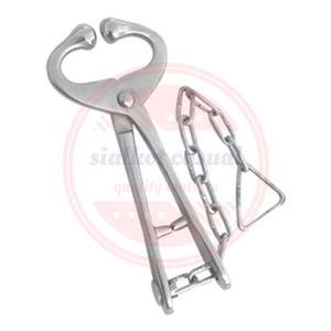 Vente chaude vétérinaire porte-taureau en acier inoxydable avec chaîne \ pince à nez porte-taureau Instruments vétérinaires - Product Image 6