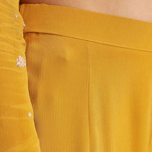 Chinon Kurta Palazzo Costume Avec Cutdana Paillettes Et Fil Travail En Gros Femmes Vêtements Ethniques OEM Vêtements Usine Fournisseur En Vrac - Product Image 6