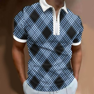 2025 Summer New Design New Fashion <b>Red</b> Color Latest Printed Design Custom <b>Men</b> <b>Polo</b> <b>Shirts</b> - Product Image 1