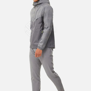 ชุดเสื้อกันลมมีฮู้ดสำหรับผู้ชาย ผ้าฝ้าย 100% ระบายอากาศได้ดี ทนทาน คุณภาพสูง - Product Image 4