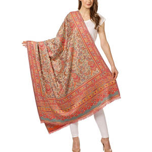 2022 New <b>Ethnic</b> Style Embroidery Embroidered <b>Scarf</b> Women Winter Versatile Thickened Warm Long <b>Shawl</b> - Product Image 1