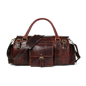 Vente en gros de sac de voyage de grande capacité avec logo personnalisé Sac de voyage de luxe en cuir pour homme - Product Image 2