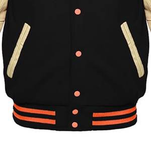 Venta caliente mangas de cuero bordado personalizado diseño Varsity hombres chaquetas lana Letterman hombre chaquetas transpirables chaquetas para hombre - Product Image 3