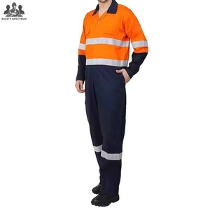 Overoles de Trabajo de Seguridad de Poliéster Transpirable Personalizados al por Mayor, Reflectantes, Anti-Químicos, Impermeables, de Alta Calidad, Unisex - Product Image 1
