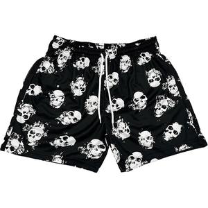 กางเกงกีฬาขาสั้นของผู้ชายกางเกงขาสั้นชายหาดลายทางแบบดั้งเดิมชุดเดรสกีฬาแห้งเร็วสำหรับฤดูร้อน - Product Image 1