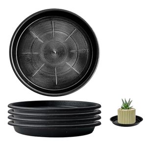 Soucoupes rondes en plastique blanc minimalistes et robustes pour plantes en pot, avec fonction de récupération d'eau, plusieurs tailles disponibles - Product Image 1