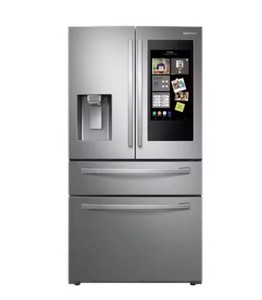 BRAND NEW 28 Cu ft 4 Foor French <b>Door</b> Refrigerator With Touch <b>Screen</b> Stainless Steel - Product Image 1