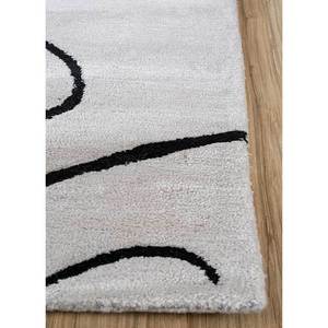 Alfombra Contour Ivory de Lana y Viscosa Hecha a Mano con Diseño Rectangular Abstracto Estilo Boho para Dormitorio o Sala de Estar-TNQ-231 - Product Image 4