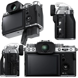 Appareil photo numérique hybride argenté haute vitesse avec carte mémoire SD 32 Go, sac étanche, batterie de rechange, lecteur de carte HD - Product Image 1