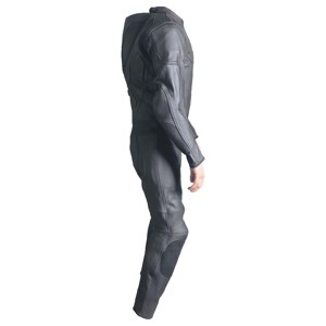 Traje de Carreras de Motociclismo de Cuero Vacuno de Primera Calidad |   Traje de Motociclismo de Una Pieza con Certificación CE para Pista y Carretera - Product Image 3