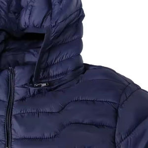 New Arrival Custom Women's Winter Puffer Jacket Plus Size Knitted 100% Polyester Filling Reversible Hooded Breathable <b>Waterproof</b> - Product Image 2