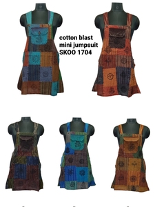 Nouvelle Combinaison Midi Tendance Vintage pour Femme en Coton Blast, Tenue Décontractée Une Pièce pour le Quotidien & le Streetwear, Éco-Responsable - Product Image 5