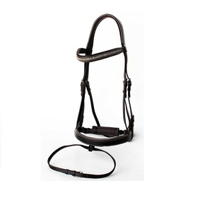 Bride de cheval en cuir véritable de haute qualité de conception personnalisée en gros - Product Image 1