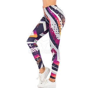 Yoga Fitness Gym Leggings de impresión 3D de alta calidad Pantalones de patrón sólido de peso ligero personalizados - Product Image 4