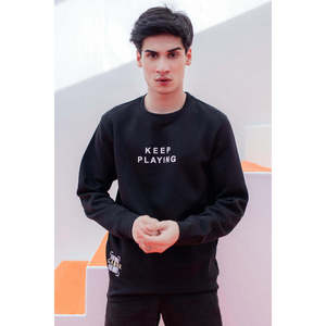Sweat-shirt 100 % coton pour homme - Coutures durables et évacuation de l'humidité, Fabricant en gros - Product Image 1