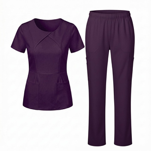 Ladies Fashion Medical Scrubs <b>Set</b> Nursing Uniforms Women Hospital <b>Doctor</b> Work Wear Dental Clinic Suits Stretch Fabric Scrub <b>Sets</b> - Product Image 5