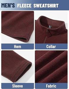 เสื้อสเวตเตอร์แขนยาวมีซิปสำหรับผู้ชาย, เสื้อกอล์ฟแขนยาวแบบสวมหัวมีซิปรูด1/4สำหรับฤดูหนาว - Product Image 5