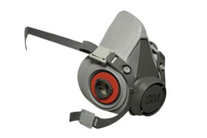 Masque respiratoire demi-visage réutilisable 3M 6200 en TPE avec ajustement confortable pour la protection contre les particules et les gaz - Product Image 4