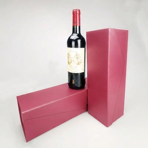Boîte cadeau pour bouteille de vin avec insert en EVA, emballage de luxe écologique haut de gamme, pelliculage mat, gaufrage, taille personnalisée disponible - Product Image 1