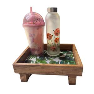 ถาดเสิร์ฟลายใบไม้ดอกไม้ ถาดอเนกประสงค์ ถาดตกแต่งธรรมชาติ ถาดเสิร์ฟขนมหวาน มีจำหน่ายในราคาต่ำสุด - Product Image 2