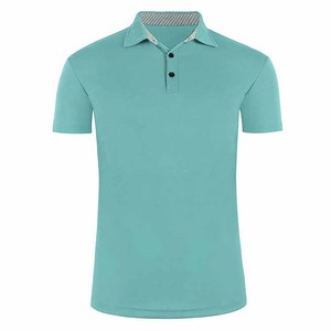 Nouveautés Chemises de golf pour hommes en coton 100% solide, broderie de logo personnalisée, écologiques, séchage rapide, manches courtes, faible MOQ - Product Image 1