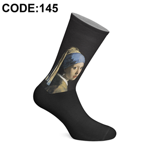 Chaussettes à sublimation fabriquées en Turquie, impression numérique 360°, design artistique, chaussettes unisexes, mélange de polyester de haute qualité, Artwear - Product Image 5